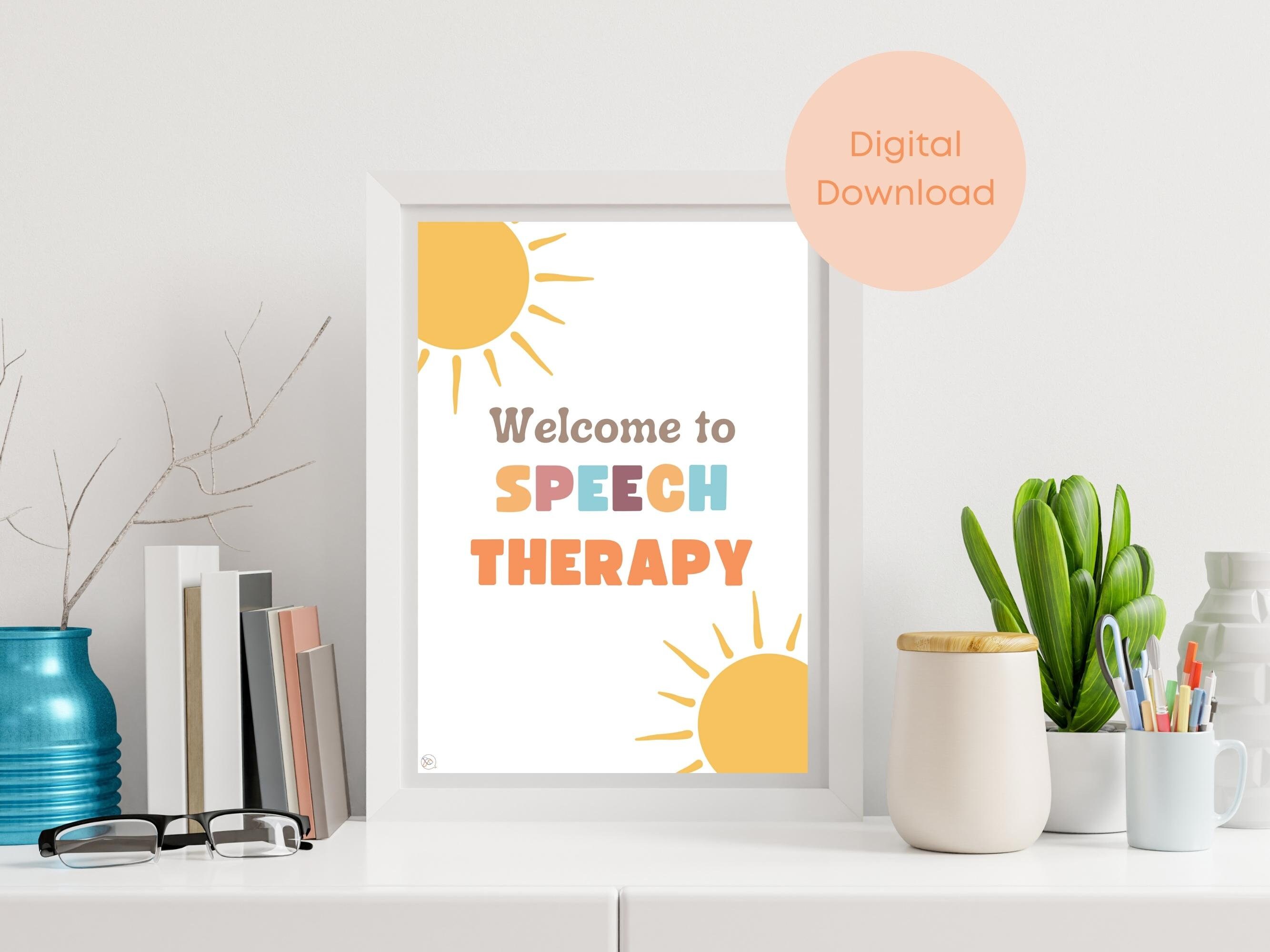 Speech Therapy Pastel Poster Bundle | SLP Office Decor (digital) - Etsy