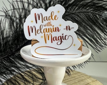 50 Ultimate Black Girl Magic Affirmation Waterproof Vinyl Stickers for