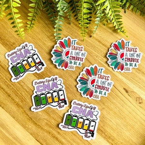 CERTIFIED NURSING ASSISTANT stickers - Cna Stickers, Cna Decals, Nurse Aide Sticker, Cna Gift, Gift for Cna, Funny Healthcare Sticker