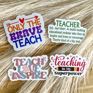 Teacher Affirmation Stickers, Gift Ideas for Teachers