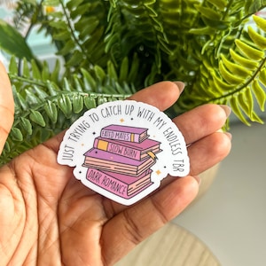 Endless TBR Vinyl Sticker | Perfect for Book Lovers, Laptops, Water Bottles, and Notebooks | Bookworm, Bookish, Book Lover, Book Pride