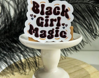 Black Girl Magic Vinyl Stickers- Girl Power Sticker, Vinyl Sticker, Black Girl Sticker, Self Love Sticker, Empowering Sticker