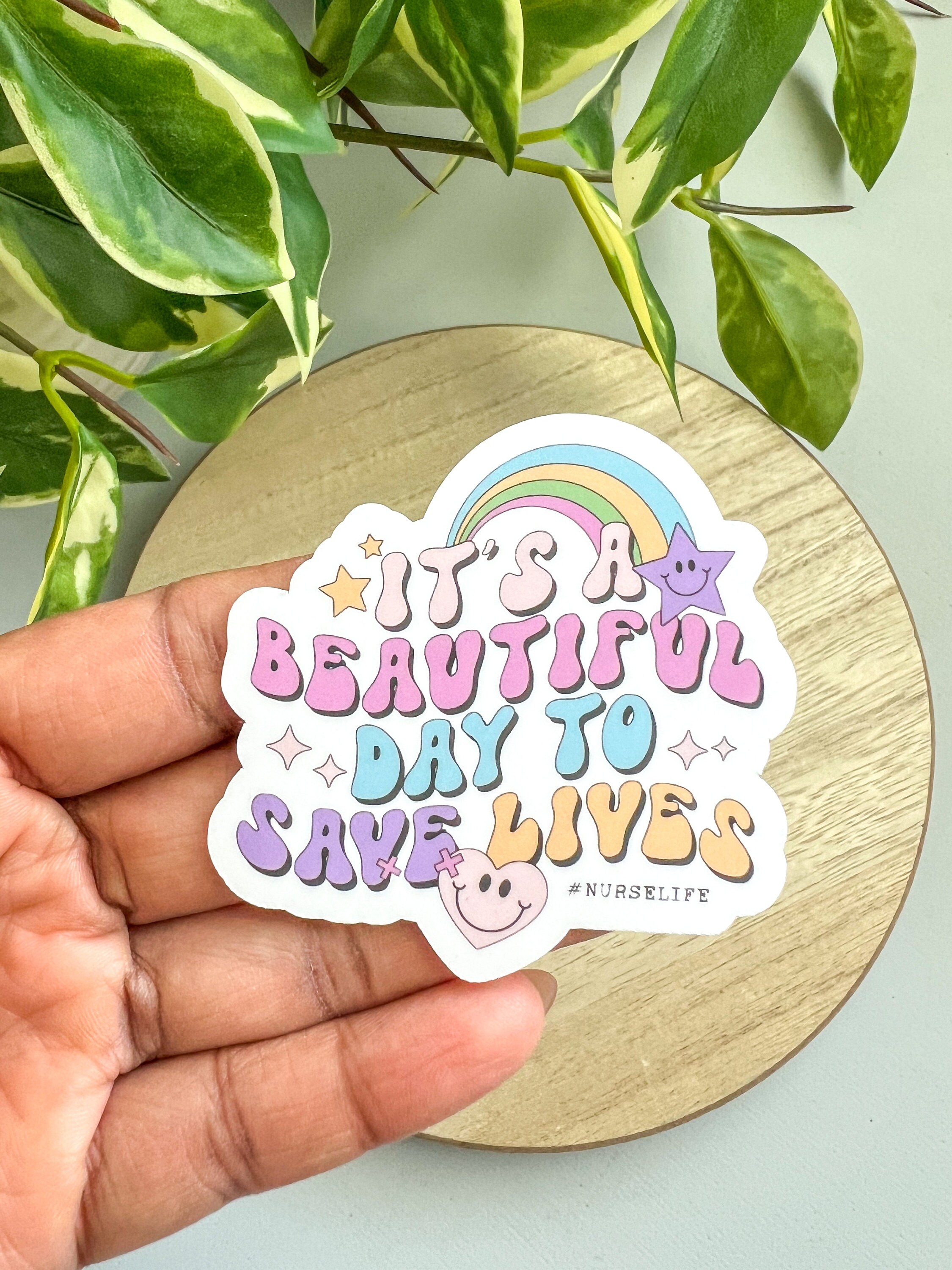 Save Lives Vinyl Sticker- Nurse Gift, Nurse Pride, Nurse Week, Health Care Worker, Uplifting, Registered Nurse, Lpn, Nurse Appreciation