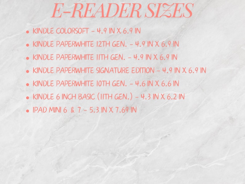 Ereader Sizes Chart Retro Checker Floral E-reader Inserts - Kindle Accessory, Bookish Gift ...
