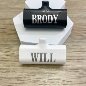 Bridesmaid Proposal, Personalized Portable iPhone Charger With Built-in Charger, Maid Of Honor Gift, Brides Gift, Mother Of The Bride Gift image 9