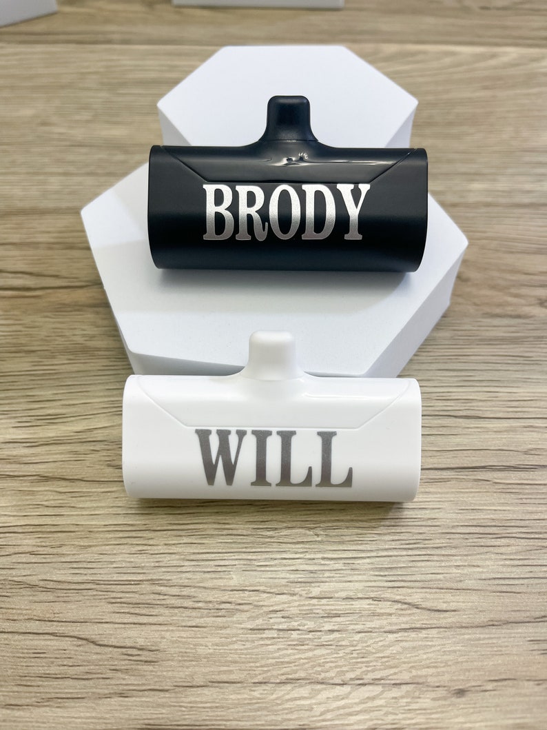 Bridesmaid Proposal, Personalized Portable iPhone Charger With Built-in Charger, Maid Of Honor Gift, Brides Gift, Mother Of The Bride Gift image 9