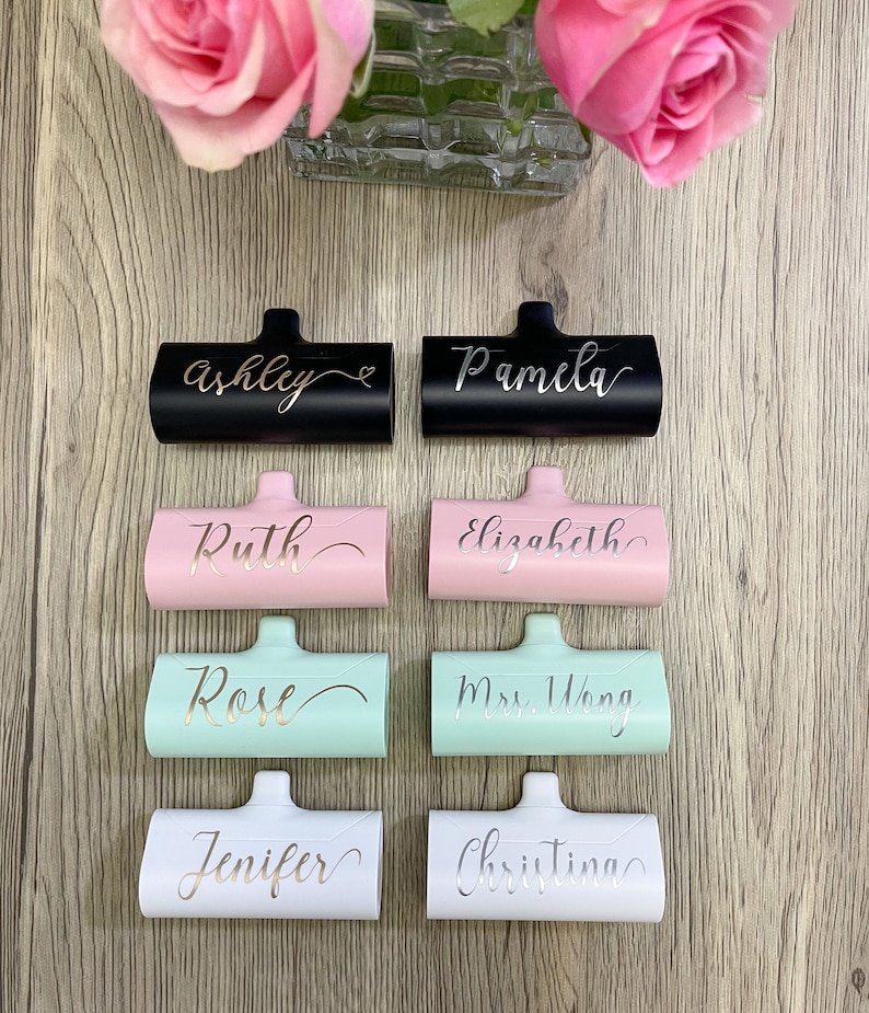 Bridesmaid Proposal, Personalized Portable iPhone Charger With Built-in Charger, Maid Of Honor Gift, Brides Gift, Mother Of The Bride Gift image 2