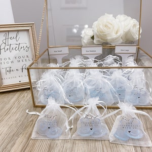 High Heel Protectors 30 Pairs With Thank You White Bags, Size S,M,L Perfect for Outdoor Weddings or Outdoor Events image 1