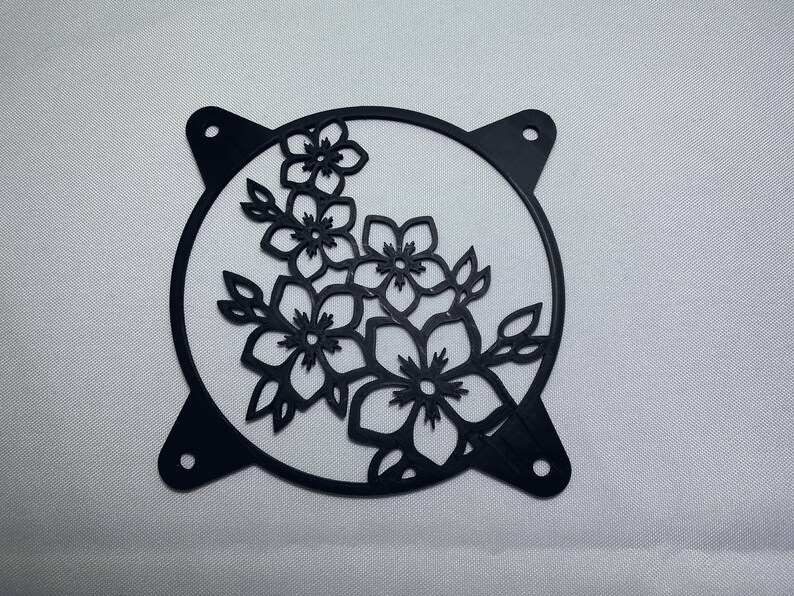 Flowers Computer Fan Grill Shroud Cover 120mm 140mm Etsy