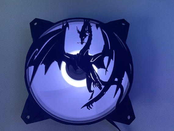 Dragon Computer Fan Grill Shroud Cover 120mm 140mm Etsy