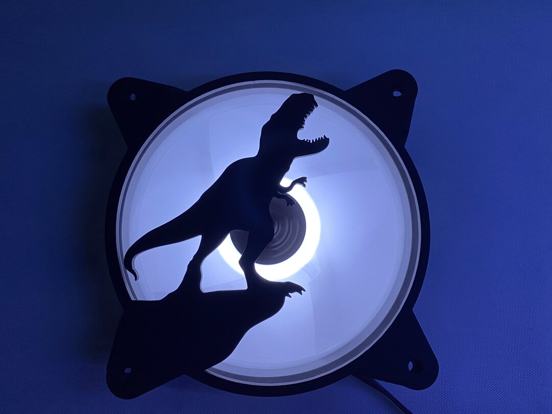 Trex Rawr Computer Fan Grill Shroud Cover 120mm 140mm Etsy