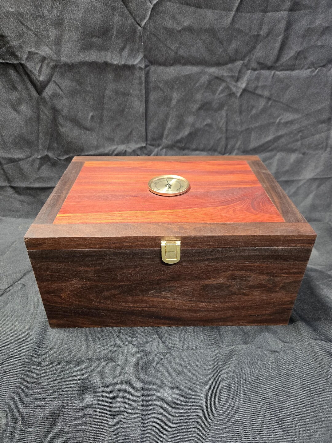 Cigar Humidor With Brass Hardware and Natural Hardwood. - Etsy