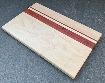 Handmade Wooden Serving Board - Jarrah & American Rock Maple