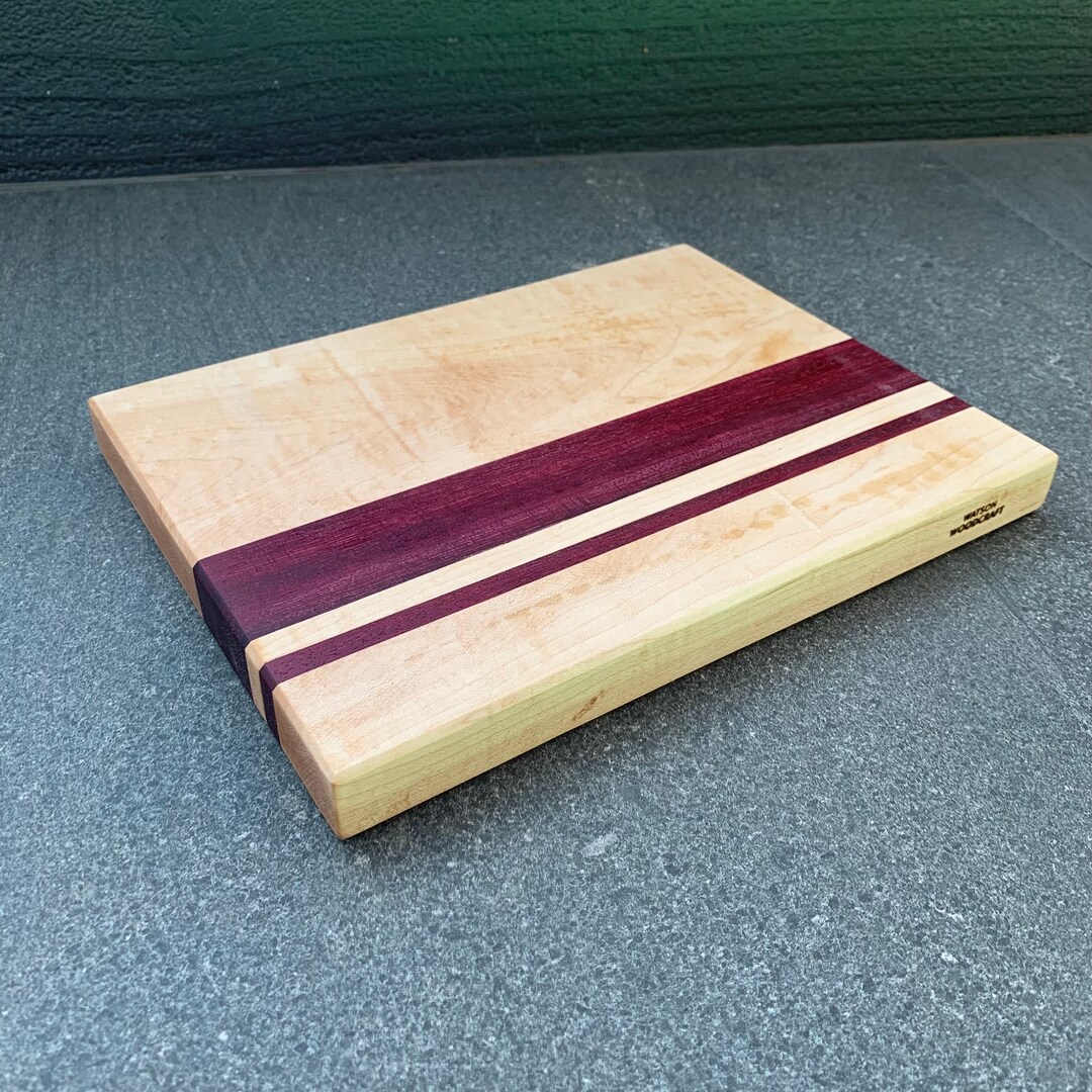 Unique Serving Rocks Handmade Wooden Serving Board - Purpleheart & American Rock Maple - Etsy