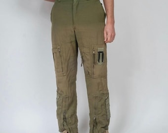 Vintage 40s 50s Army Pants US Military 13 Star Button 1940 1950 WW2 WWII  Korean War Olive Green 32 Waist 