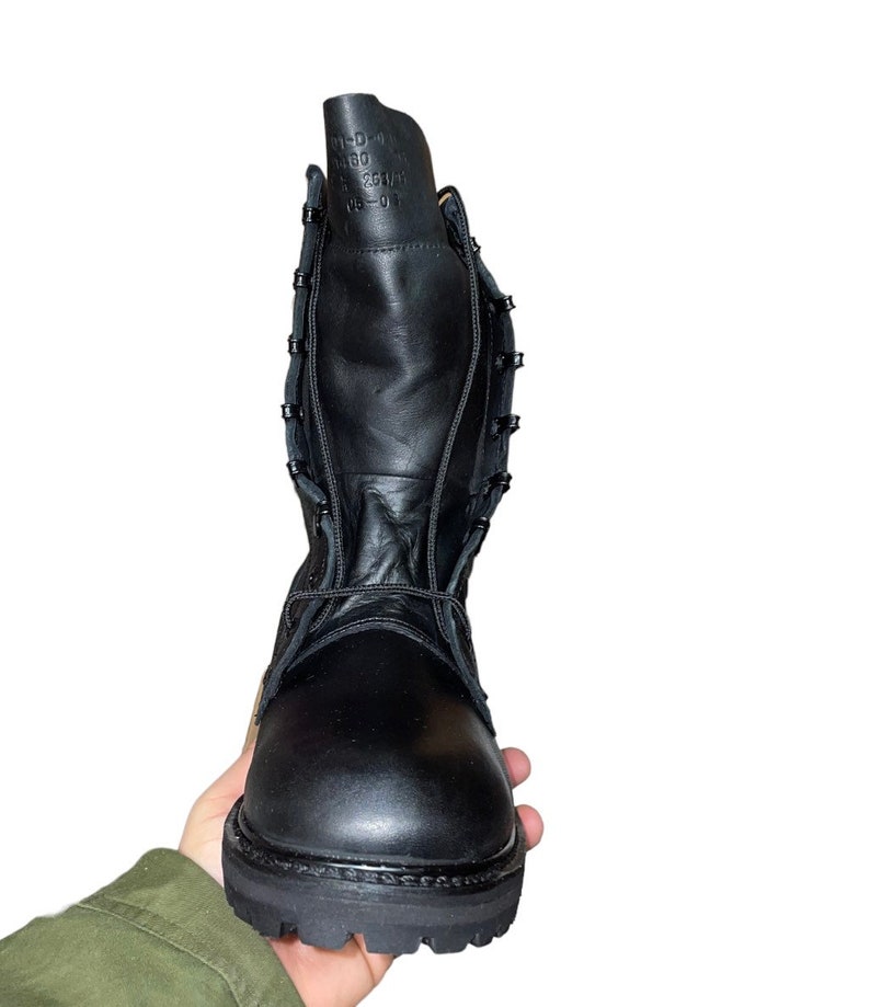 Military Grade Combat Boots Leather Etsy