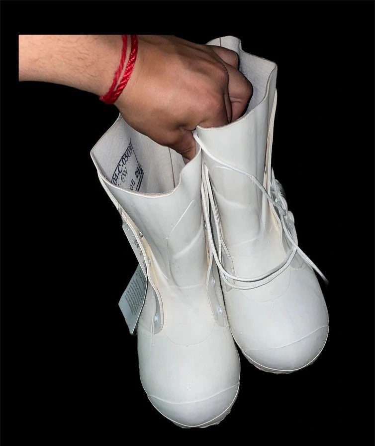 Unisex White Mickey Mouse Bunny Boots - Etsy