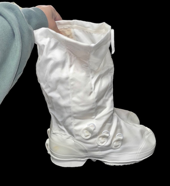 1980s White Vintage Canadian Military Issued Arctic Boots