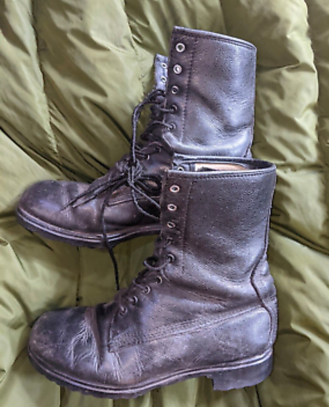 靴 1980s Vintage Combat WaterProof Boots Vintage 1983 Addison Shoe Company Military Combat Boots