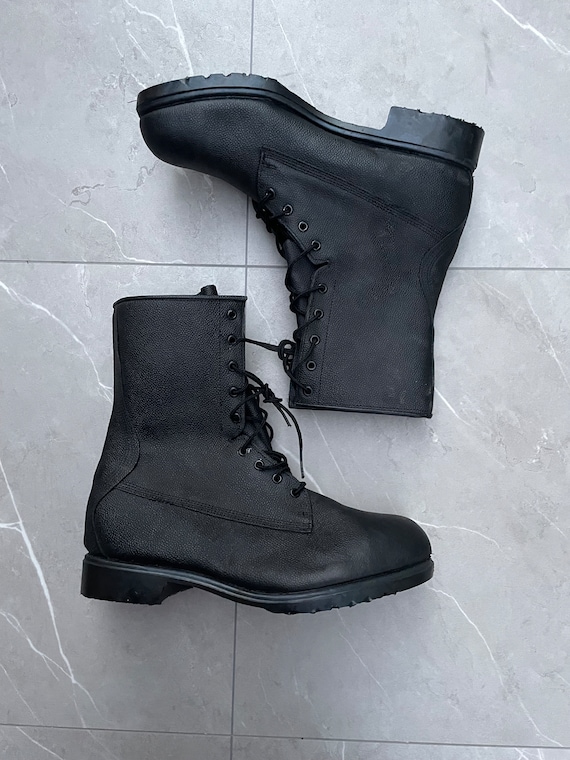 Rare 80/90s Military Leather Combat Boots - image 2