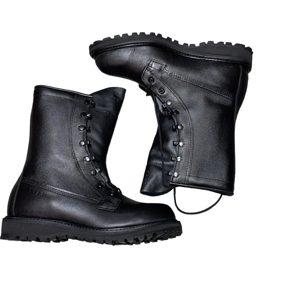 Military Grade Combat Boots Leather Etsy