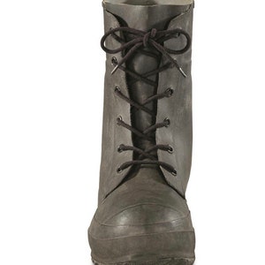 Vintage Rubber Military Combat Boots