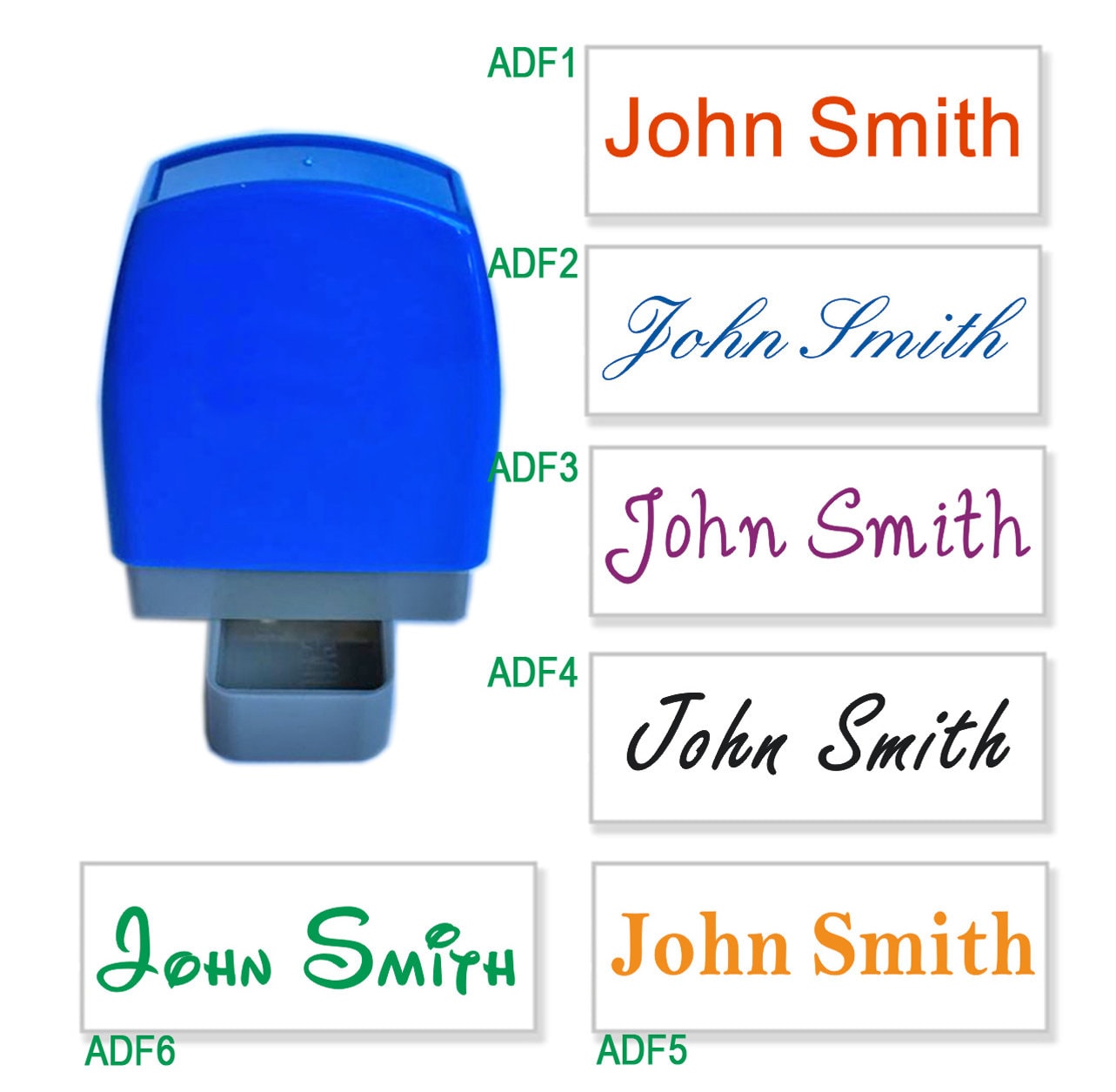 Personalize Name Signature Stamp Self Inking. Refillable. Etsy UK