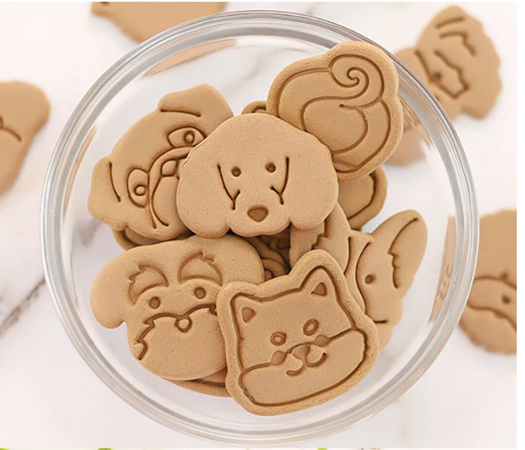 Cute Cartoon Dog Biscuit Mold Bone Ecofriendly 3D Etsy