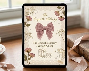 Coquette Library Digital Reading Journal | Book Tracker for GoodNotes, iPad