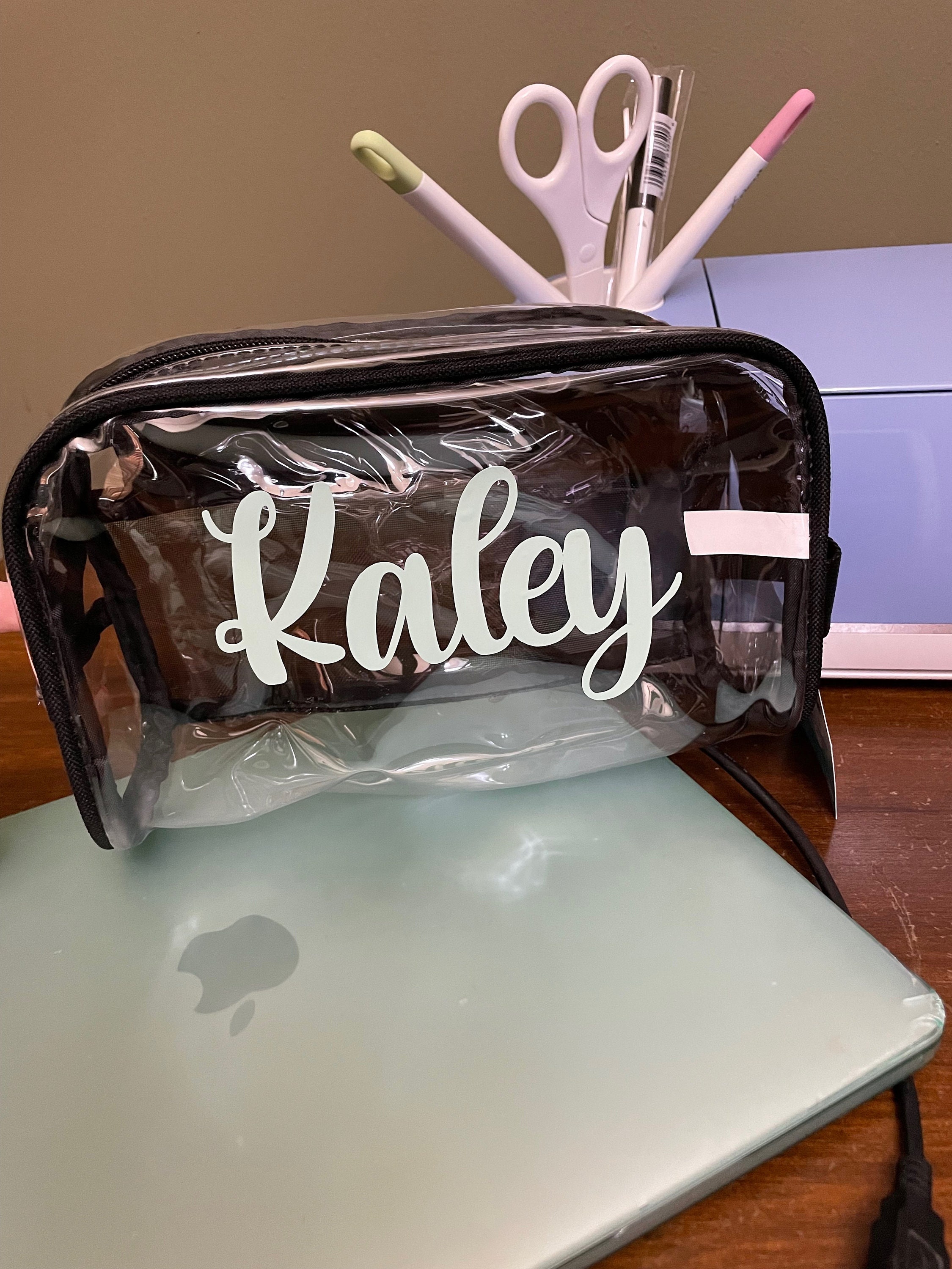 Clear Cute Toiletry Bag Transparent Small Makeup Bag Customized