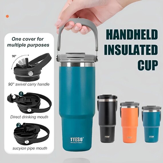 Tyeso Coffee Cup Thermos Bottle Stainless Steel Double-layer