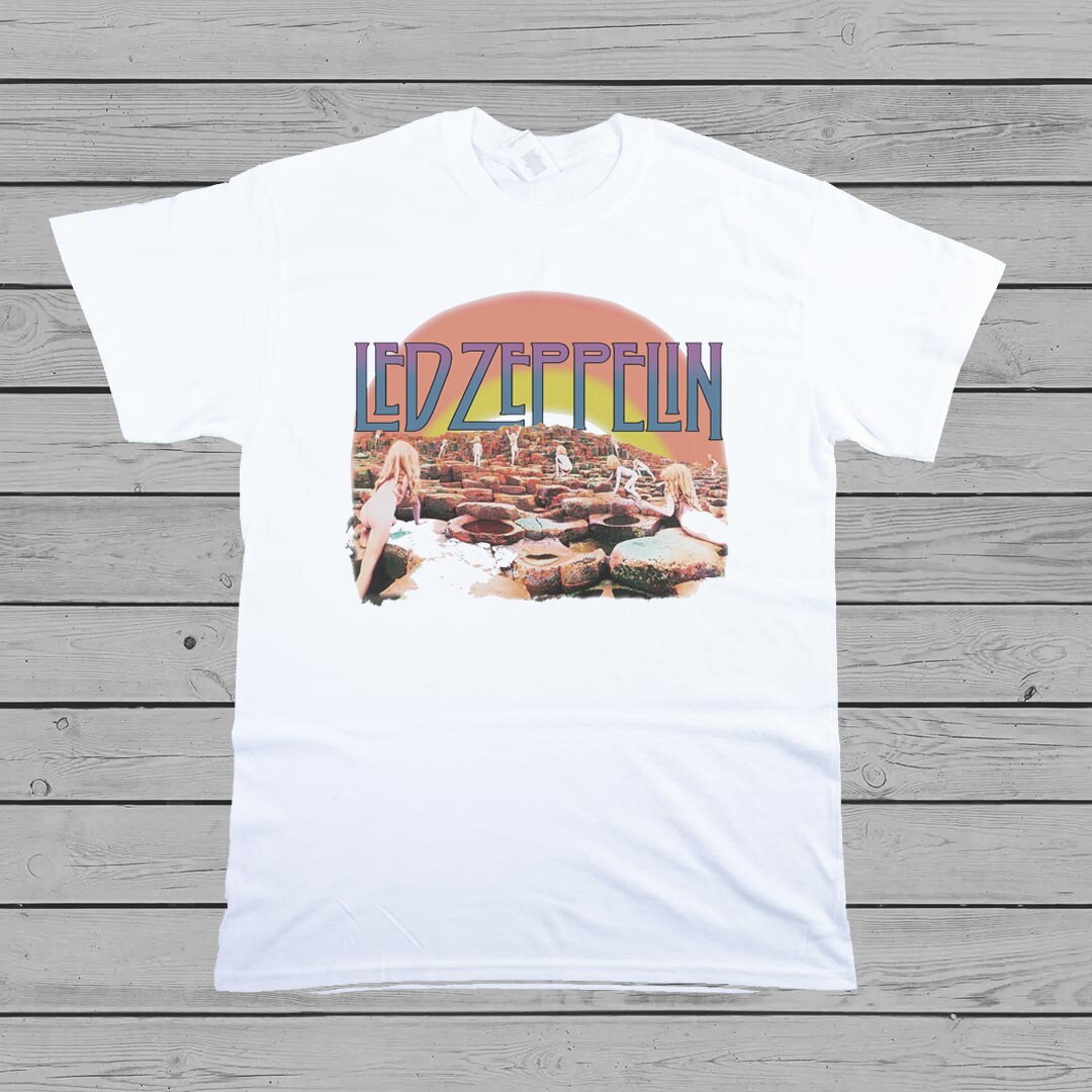 Led zeppelin houses of the holy t shirt Clearance