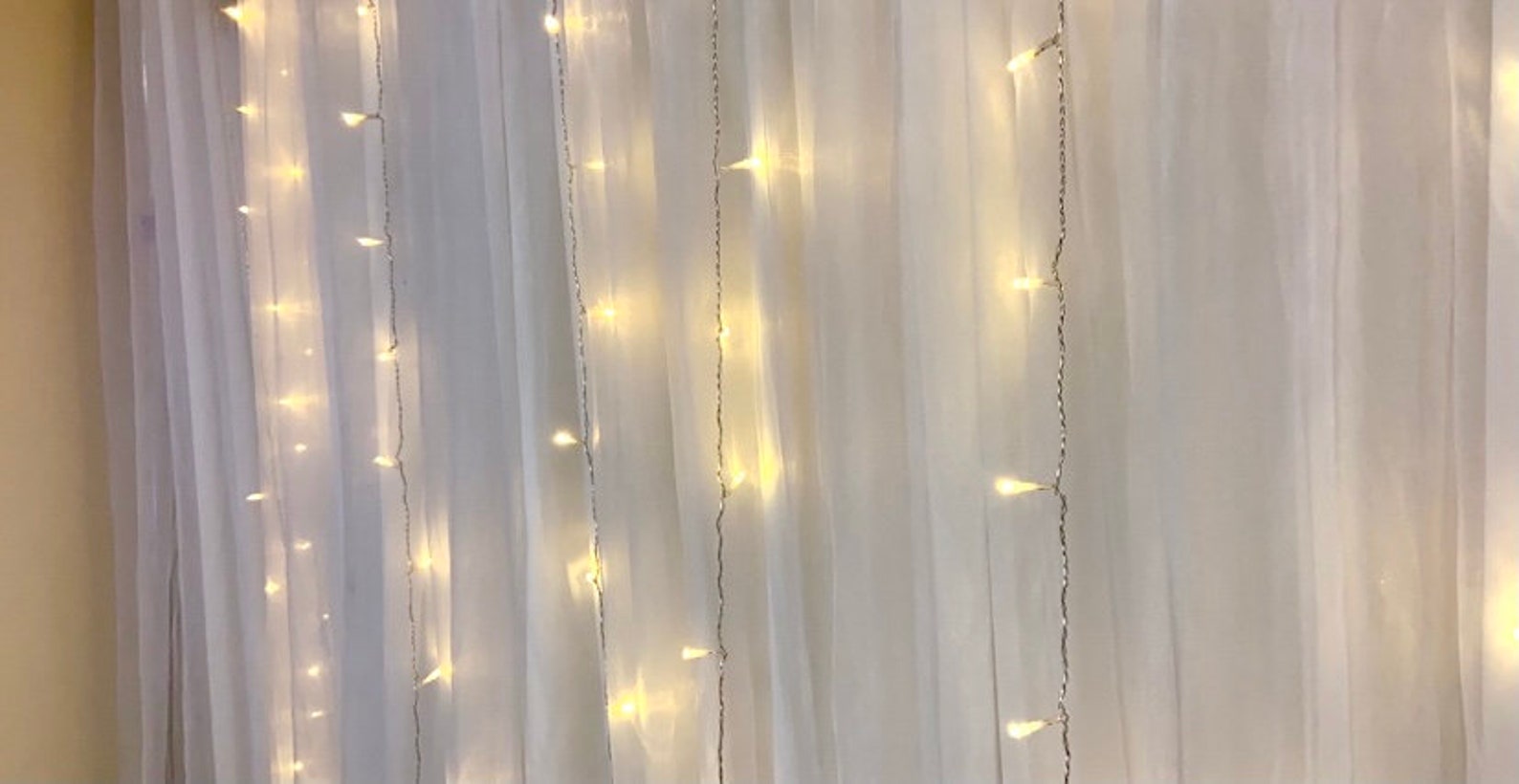10x10 Light up Backdrop Curtain White Light Backdrop Etsy