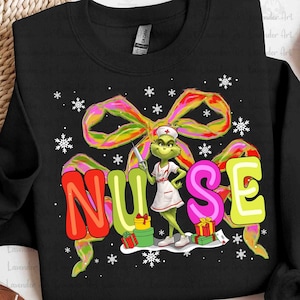 プレッピーなコケットナースのクリスマスPNG画像、グリーン・ミーン・ガイのナースのPNG画像、ナースのクリスマス映画PNG画像、クリスマスナースのPNG画像、ナースへのホリデーギフトPNG画像