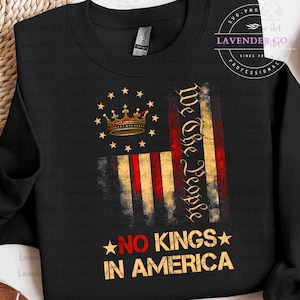 We the People No Kings in America PNG, Patriotic Political Png, No Kings in America Png, LGBTQ Democracy Png, Political Activism Png