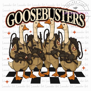 Goosebusters Halloween PNG, Halloween Goose Shirt Png, Spooky Goosey Sublimation, Goosebumps Png, Goose Halloween Png, Trendy Halloween Png