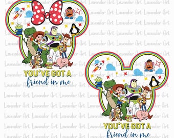 Bundle Mouse Head Toy PNG, You've Got A Friend In Me Png, Friendship Png, Family Vacation Png, Family Trip, Vacay Mode, Family Trip Shirt