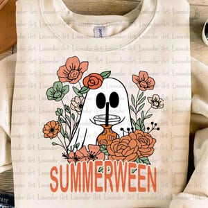 Ghost Summer Halloween PNG, Vintage Summer Png, Funny Halloween Png, Halloween Cocktail Summer Png, Retro Summer Shirt Png