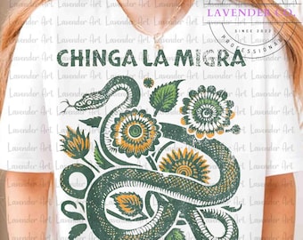 Chinga La Migra PNG, Abolish ICE Shirt, Immigrant Rights Png, Anti Trump Png, Anti Fascism Png, Chinga tu Migra Resist Protest Activist Png