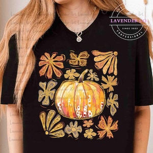 Boho Fall Floral Pumpkin PNG, Autumn Pumpkin Floral Png, Glitter Fall Png, Fall Flower Pumpkin, Fall Leaf Png, Glitter Pumpkin Shirt Png