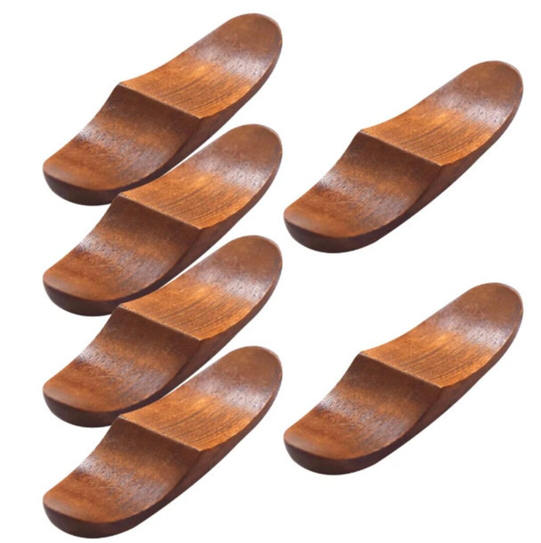 Solid Wood Chopsticks Spoon Holder Multifunction Rests Wooden Etsy