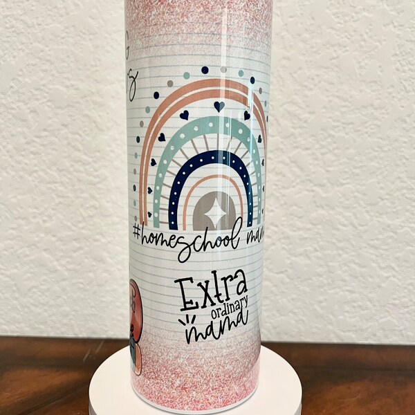 Homeschool tumbler - Rainbow