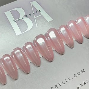 Glazed Bubble Bath press ons | press on nails | Handmade Press On Nails