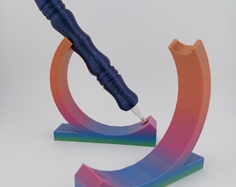 3D Printed Diamond Painting Pen Holder: Matte Pastel Rainbow