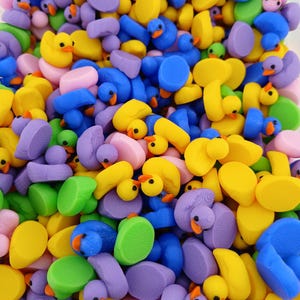 Miniature Ducks Cruise Hiding Ducking Duckies Micro Mini Tiny Dollhouse Fairy Garden Animals Figurines Figures Small Craft Supplies