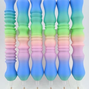 Dark Pastel Ombre Diamond Painting Pen Lightweight 3D Printed 12 Designs Ergonomic Comfortable Dot Tool Rhinestones