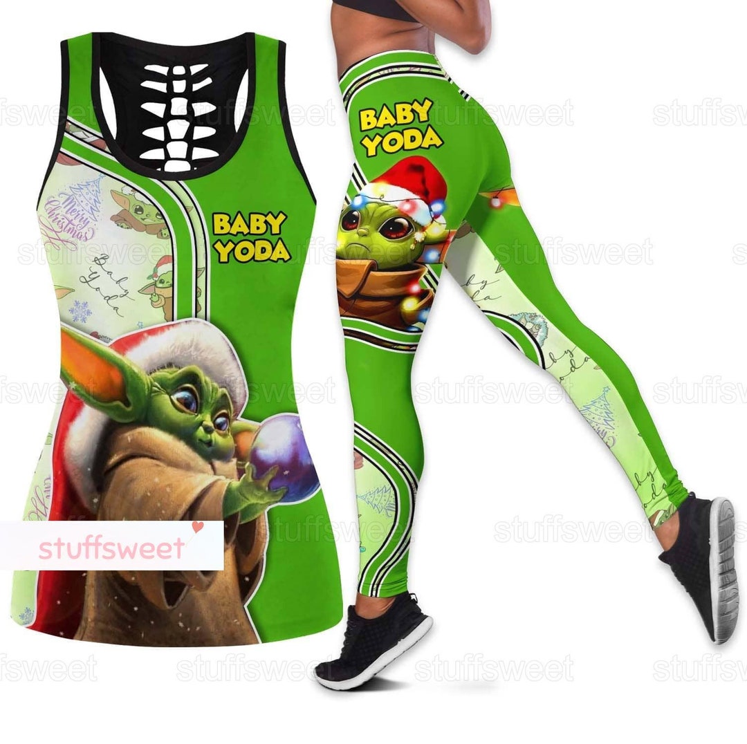 Christmas Baby Yoda Tank Top Baby Yoda Leggings Baby Yoda Etsy