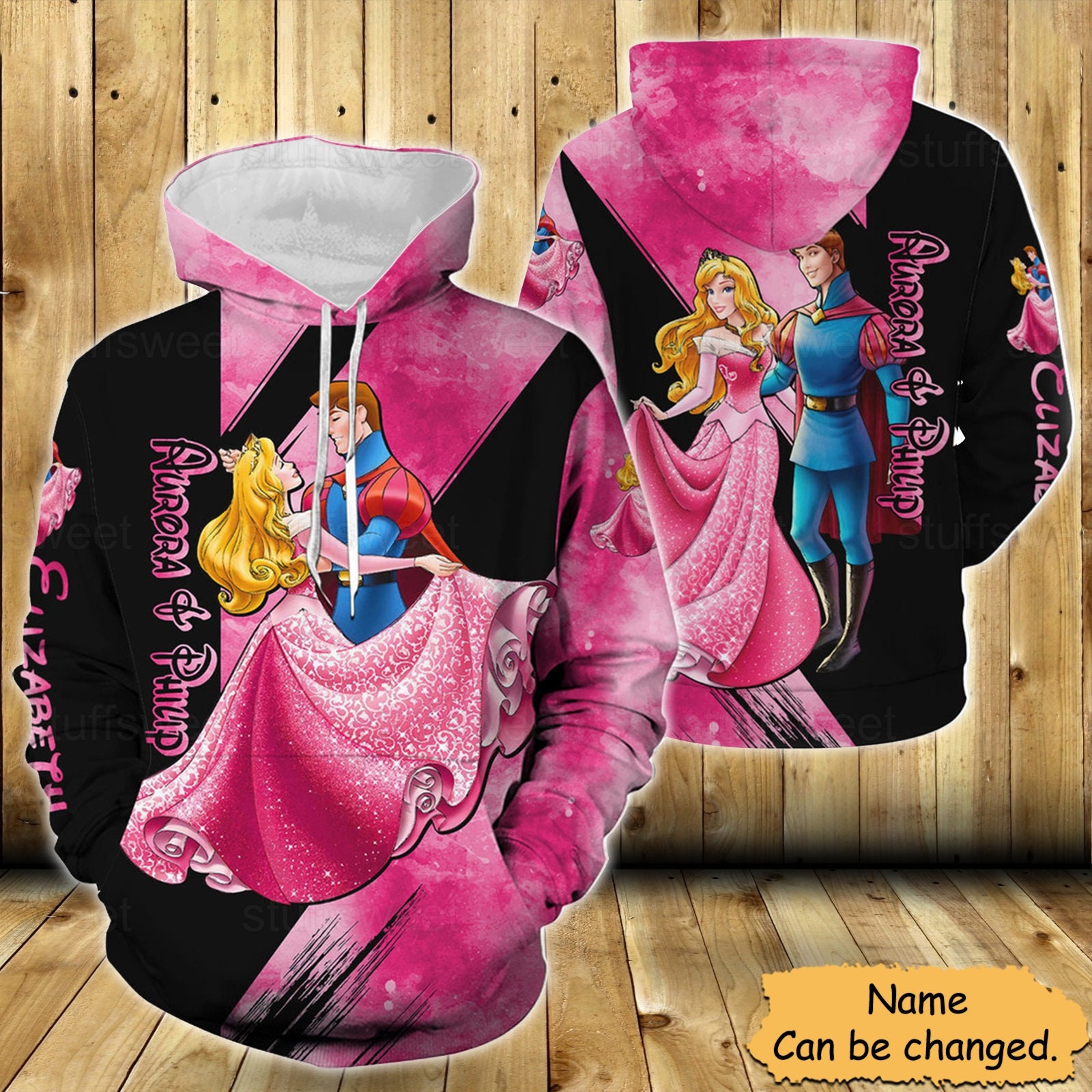 Aurora Philip Hoodie, Cute Disney Hoodie Disney Princess 3D Hoodie