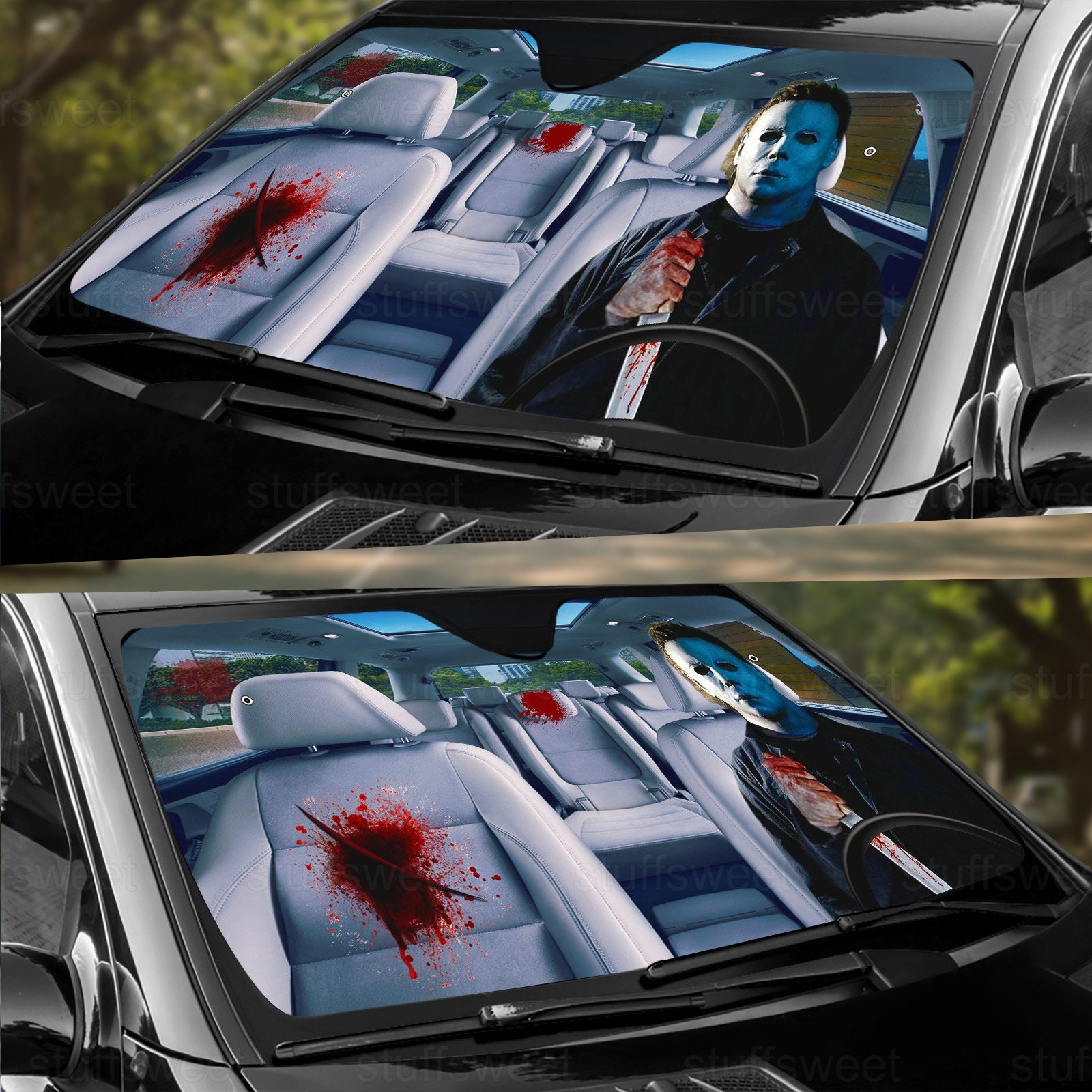 Michael Myers Car Sunshade Horror Movies Car Shade Horror Movie Car Decor sold by Daisy Yu SKU 40545009 25 OFF Printerval