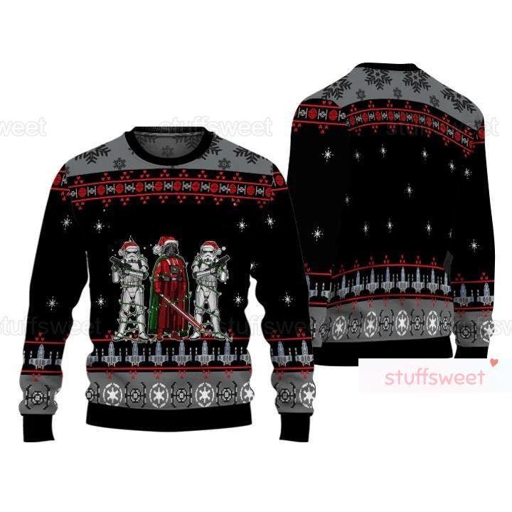Discover Christmas Darth Vader Ugly Sweater, Stormtrooper Christmas Sweater, Star Wars Holiday Sweater, Darth Vader Xmas Sweater, Gift For Him